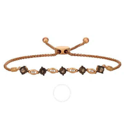 Le Vian Ladies Semi Precious Fashion Bracelet In 14k Strawberry Gold In Brown