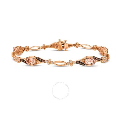 Le Vian Ladies Semi Precious Fashion Bracelet In 14k Strawberry Gold In Pink
