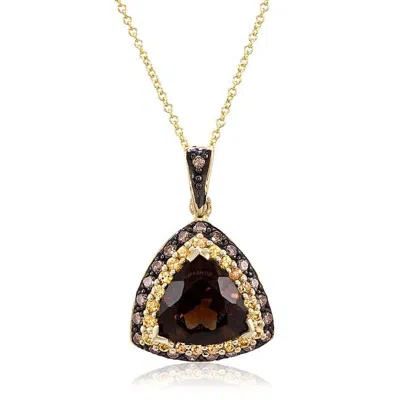 Le Vian ® Grand Sample Sale 14k Honey Gold 3.47 Ct. Tw. Diamond & Gemstone Necklace In Brown
