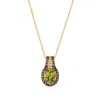 Le Vian Ladies' Semi Precious Fashion Pendant In 14k Honey Gold In Green
