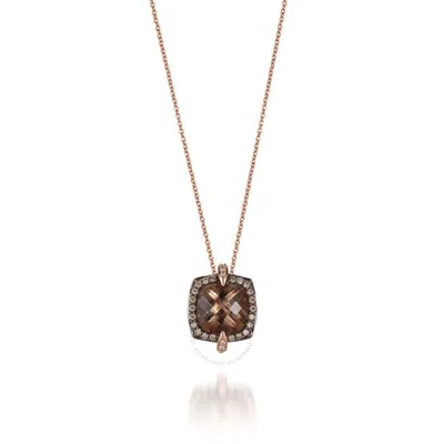 Le Vian Ladies' Semi Precious Fashion Pendant In 14k Strawberry Gold In Brown