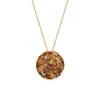 Le Vian Ladies' Semi Precious Fashion Pendant In 14k Strawberry Gold In Brown