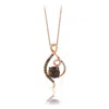 Le Vian Ladies' Semi Precious Fashion Pendant In 14k Strawberry Gold In Brown