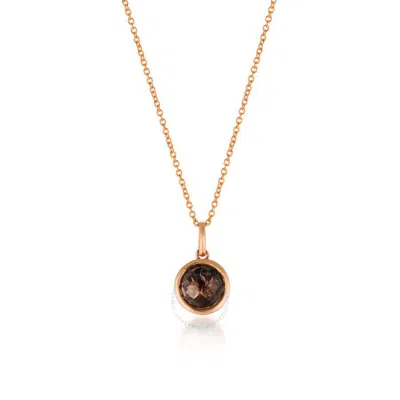 Le Vian Ladies' Semi Precious Fashion Pendant In 14k Strawberry Gold In Brown