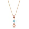 Le Vian Ladies' Semi Precious Fashion Pendant In 14k Strawberry Gold In Pink