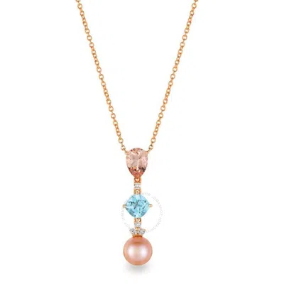 Le Vian Ladies' Semi Precious Fashion Pendant In 14k Strawberry Gold In Pink