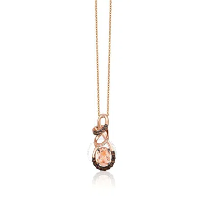 Le Vian Ladies' Semi Precious Fashion Pendant In 14k Strawberry Gold In Pink