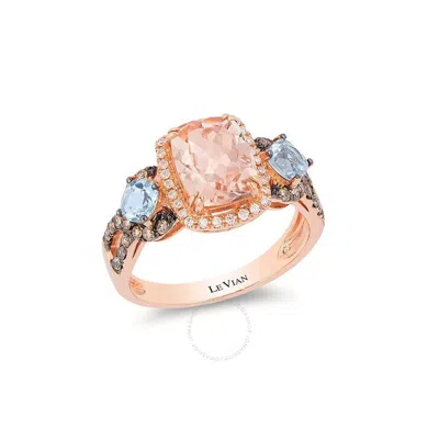 Le Vian Ladies Semi Precious Fashion Ring In 14k Strawberry Gold In Pink