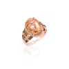 Le Vian Ladies Semi Precious Fashion Ring In 14k Strawberry Gold In Pink