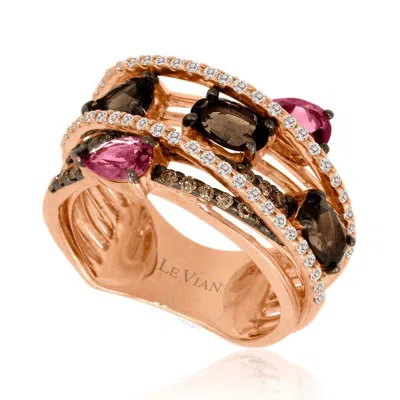 Le Vian Ladies Semi Precious Fashion Ring In 14k Strawberry Gold In Purple