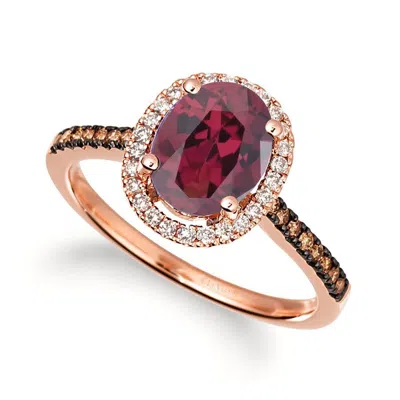 Le Vian Ladies Semi-precious Rings Set In 14k Strawberry Gold
