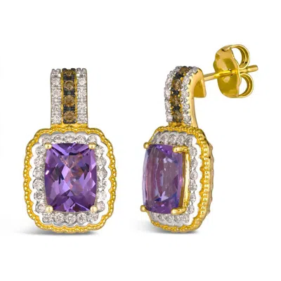 Le Vian Ladies Semi-precious Drop Earrings Set In 14k Honey Gold Bvrg 1