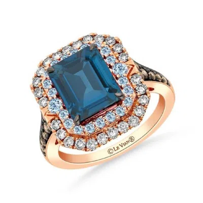 Le Vian Ladies Semi-precious Rings Set In 14k Strawberry Gold Lagy 14 In ["pink","rose Gold Tone","gold Tone"]