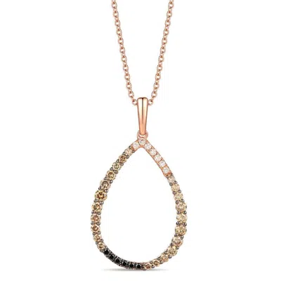Le Vian Ladies Shades Necklaces Set In 14k Strawberry Gold