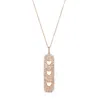 Le Vian Ladies Strawberry And Vanilla Necklace Set In 14k Strawberry Gold In Pink/rose Gold Tone/gold Tone