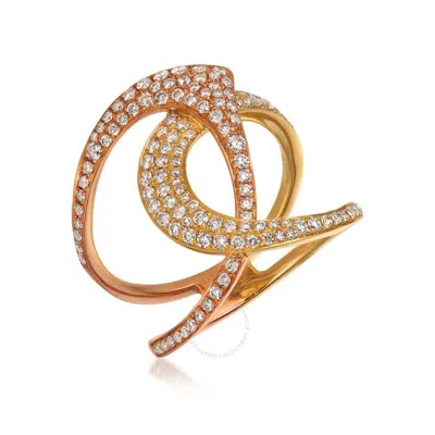 Le Vian Ladies Strawberry And Vanilla Rings Set In 14k Two Tone Gold