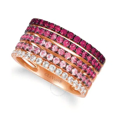 Le Vian Ladies Strawberry Balayage Collection Rings Set In 14k Strawberry Gold In Rose Gold-tone
