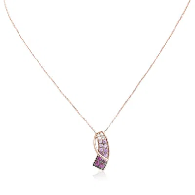 Le Vian Ladies Strawberry Ombre Necklaces Set In 14k Strawberry Gold