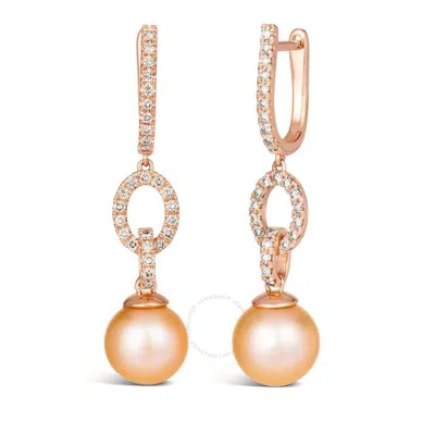 Le Vian Ladies Strawberry Pearl Collection Earrings Set In 14k Strawberry Gold In Rose Gold-tone