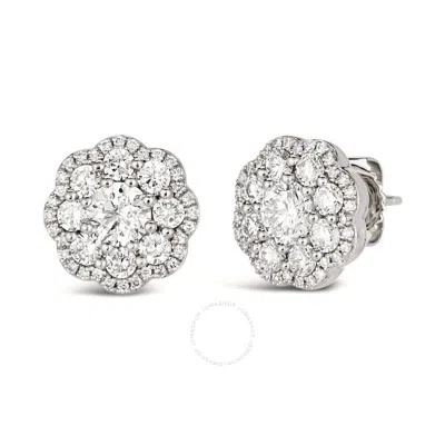Le Vian Strength Platinum 0.72 Ct. Tw. Diamond Earrings In Silver