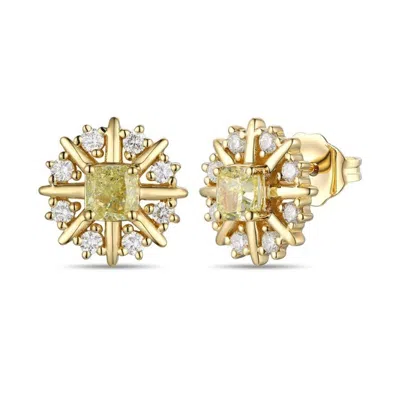 Le Vian Ladies Sunny Yellow Diamonds Earrings In 14k Honey Gold