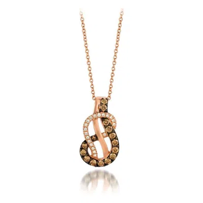 Le Vian Ladies Swirl Necklaces Set In 14k Strawberry Gold