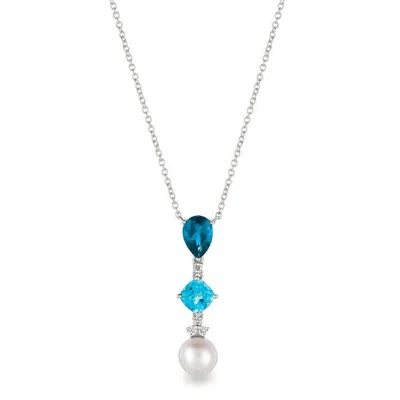 Le Vian Ladies Topaz Necklaces Set In 14k Vanilla Gold In Metallic