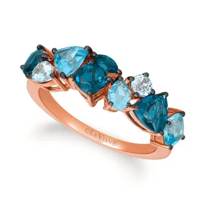 Le Vian Ladies Tranquility Rings Set In 14k Strawberry Gold Tril 35 In ["pink","rose Gold Tone","gold Tone"]