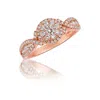Le Vian Ladies Vanilla Cluster Rings Set In 14k Strawberry Gold In Gold