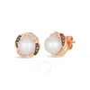 Le Vian Ladies Vanilla Pearls Earrings Set In 14k Strawberry Gold In Pink/rose Gold Tone/gold Tone
