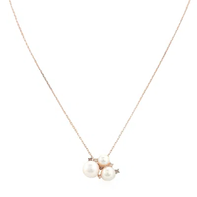 Le Vian Ladies Vanilla Pearls Necklaces Set In 14k Strawberry Gold In Pink/rose Gold Tone/gold Tone