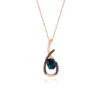 Le Vian Ladies Vivids Necklaces Set In 14k Strawberry Gold In Pink/rose Gold Tone/gold Tone