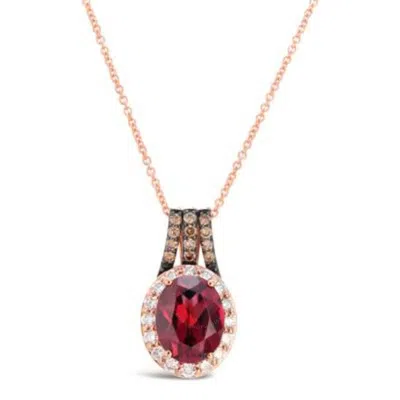 Le Vian Ladies Vivids Necklaces Set In 14k Strawberry Gold