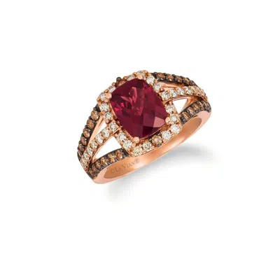 Le Vian Ladies Vivids Rings Set In 14k Strawberry Gold