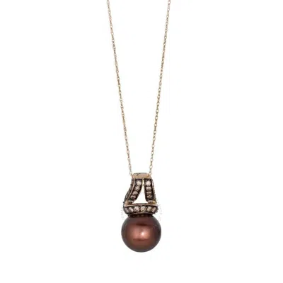Le Vian Ladies' Wisdom Pearls Fashion Pendant In 14k Honey Gold In Brown
