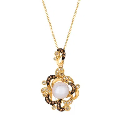 Le Vian Ladies' Wisdom Pearls Fashion Pendant In 14k Honey Gold In White
