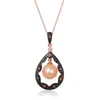 Le Vian Ladies' Wisdom Pearls Fashion Pendant In 14k Strawberry Gold In Pink
