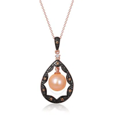 Le Vian Ladies' Wisdom Pearls Fashion Pendant In 14k Strawberry Gold In Pink
