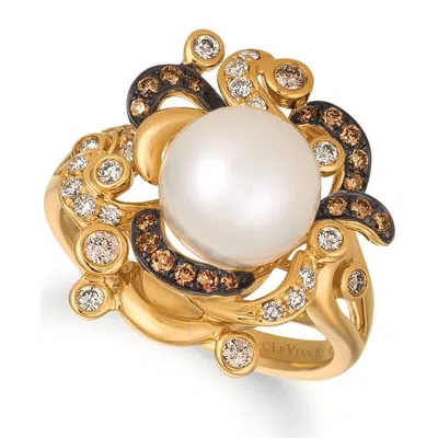 Le Vian Chocolatier 14k Honey Gold 0.38 Ct. Tw. Diamond 9-9.5mm Ring In White
