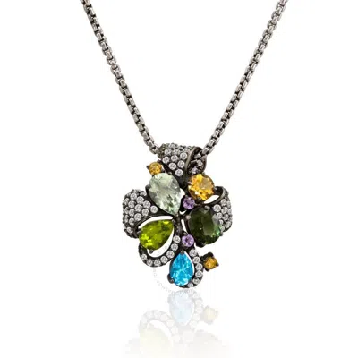 Le Vian Ladies Ziba Necklaces Set In Sterling Silver In Silver Tone