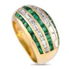 Le Vian Levian 18k Yellow Gold 0.80ct Diamond And Emerald Ring Lv05-093024 In Gold