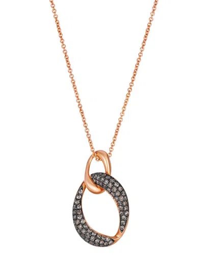 Le Vian ® Links 14k Rose Gold 0.30 Ct. Tw. Diamond Pendant Necklace In Yellow