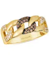 Le Vian Men's Nude Diamond & Chocolate Diamond Chain Link Ring (1/2 Ct. T.w.) In 14k Gold In No Color