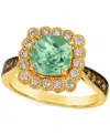 Le Vian Mint Julep Quartz (2-1/5 Ct. T.w.) & Diamond (1/2 Ct. T.w.) Halo Ring In 14k Gold