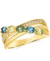 Le Vian Montana Sapphire (0.96 Ct. T.w.) And Nude Diamond (0.13 Ct. T.w.) Ring In 14k Honey Gold In Gold