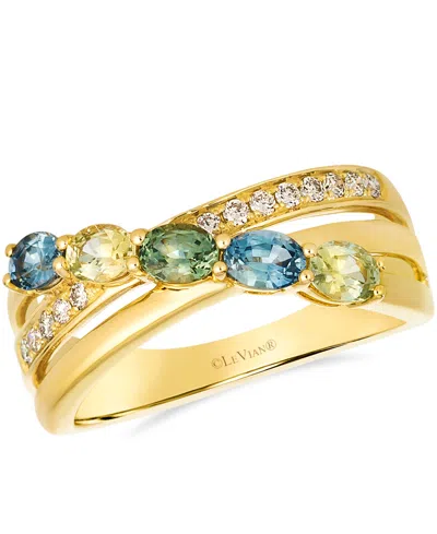 Le Vian Montana Sapphire (0.96 Ct. T.w.) And Nude Diamond (0.13 Ct. T.w.) Ring In 14k Honey Gold