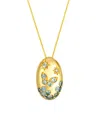 Le Vian Montana Sapphire (1.27 Ct. T.w.) And Nude Diamond (0.03 Ct. T.w.) Pendant Necklace In 14k Honey Gold In Gold
