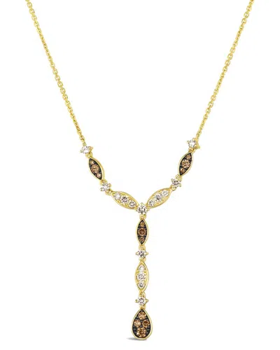 Le Vian Mosaic Collection 14k 0.10 Ct. Tw. Diamond Adjustable Necklace In Gold