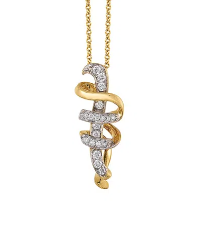 Le Vian Movement 14k 0.14 Ct. Tw. Diamond Necklace In Gold