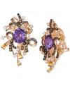 Le Vian Multi-gemstone Abstract Cluster Statement Earrings (10-1/3 Ct. T.w.) In 14k Rose Gold In No Color